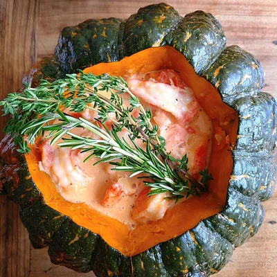 Recipe of Shrimp in Pumpkin on the DeliRec recipe website