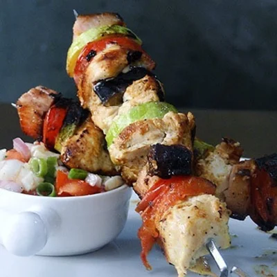 Recipe of Chicken Skewer with Vegetables on the DeliRec recipe website