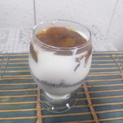 Recipe of chia pudding on the DeliRec recipe website