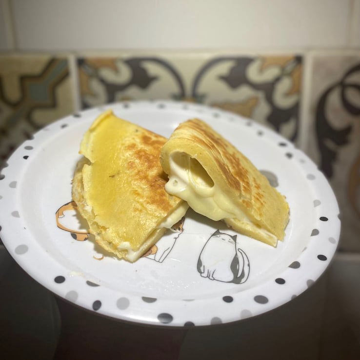 Photo of the Nutritious cheese and curd pancake – recipe of Nutritious cheese and curd pancake on DeliRec