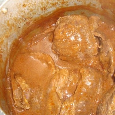 Foto de la carne cocinada – receta de carne cocinada en DeliRec