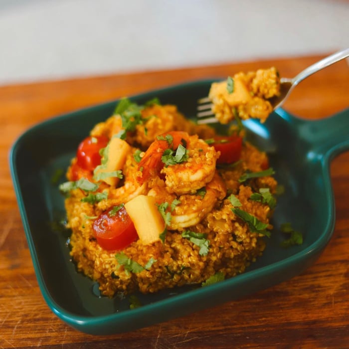 Photo of the Thai quinoa risotto with prawns – recipe of Thai quinoa risotto with prawns on DeliRec