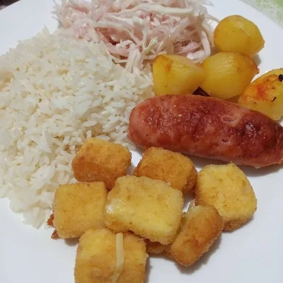 Recipe of Sausage with roasted potatoes on the DeliRec recipe website