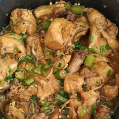 Recipe of Chicken with okra on the DeliRec recipe website