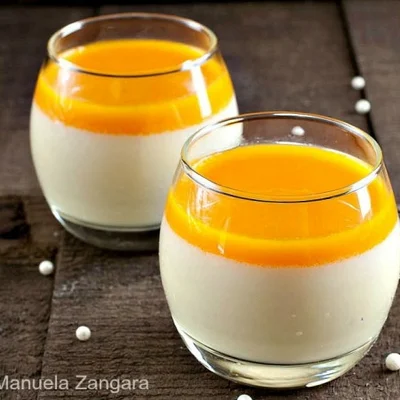 Recipe of Jasmine and Mango Panna Cotta on the DeliRec recipe website