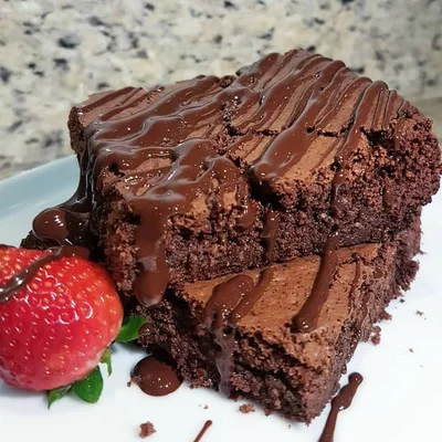 Recipe of healthy chocolate brownie on the DeliRec recipe website