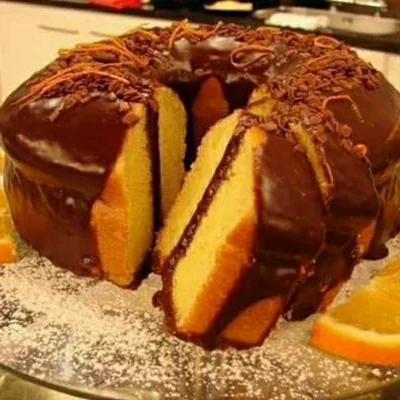 Recipe of Chocolate Orange Cake! on the DeliRec recipe website