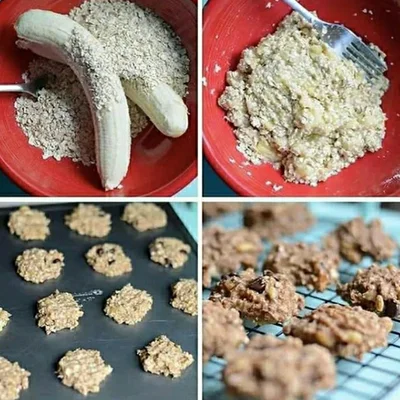 Recipe of banana cookies on the DeliRec recipe website