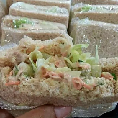Receta de sándwich saludable en el sitio web de recetas de DeliRec