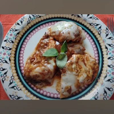 Recipe of faux chicken parmigiana on the DeliRec recipe website