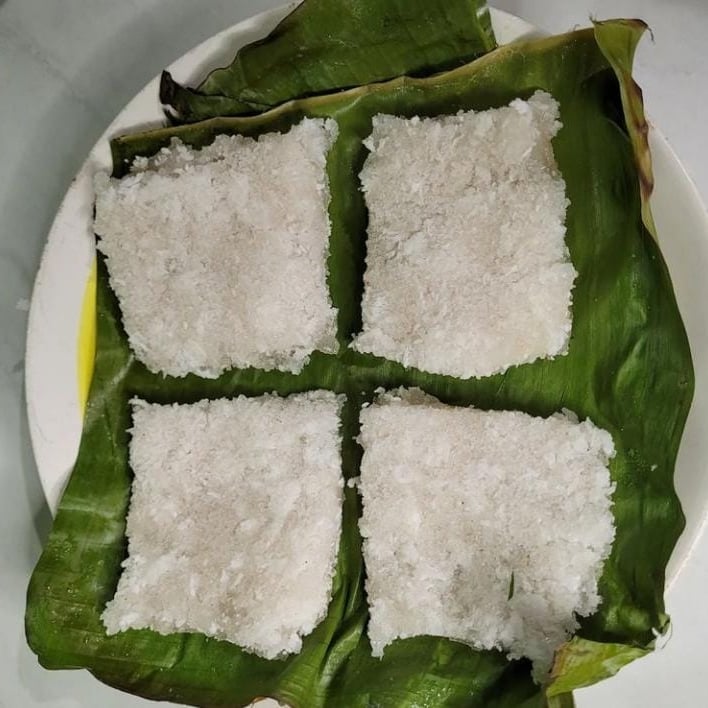 Photo of the Tapioca with coconut in banana leaf – recipe of Tapioca with coconut in banana leaf on DeliRec
