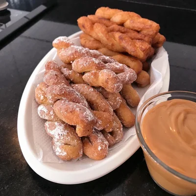 Recipe of twisted churros on the DeliRec recipe website