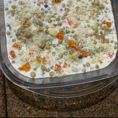 Recipe of Vegetables in white sauce on the DeliRec recipe website