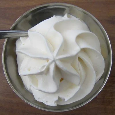 Recipe of whipped cream on the DeliRec recipe website