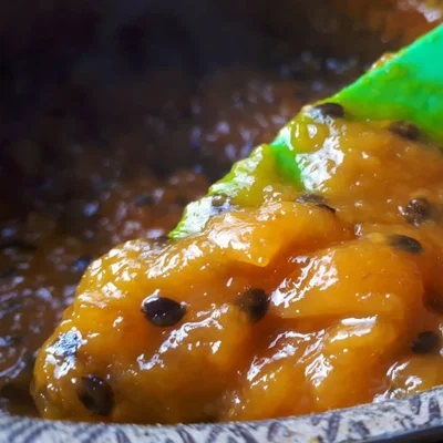 Recipe of Mango jam with passion fruit on the DeliRec recipe website