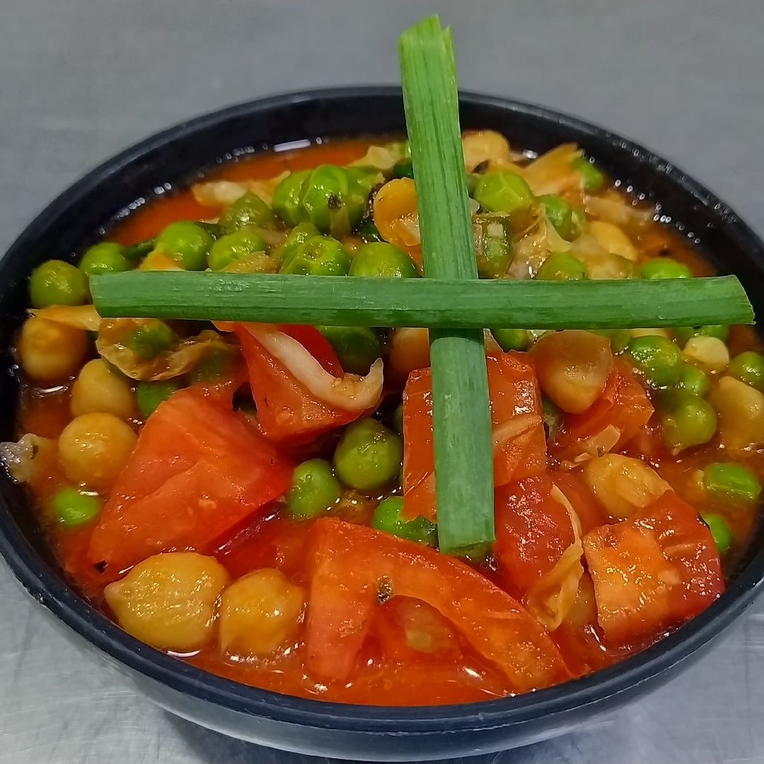 Photo of the Chickpeas with fresh peas tomatoli – recipe of Chickpeas with fresh peas tomatoli on DeliRec