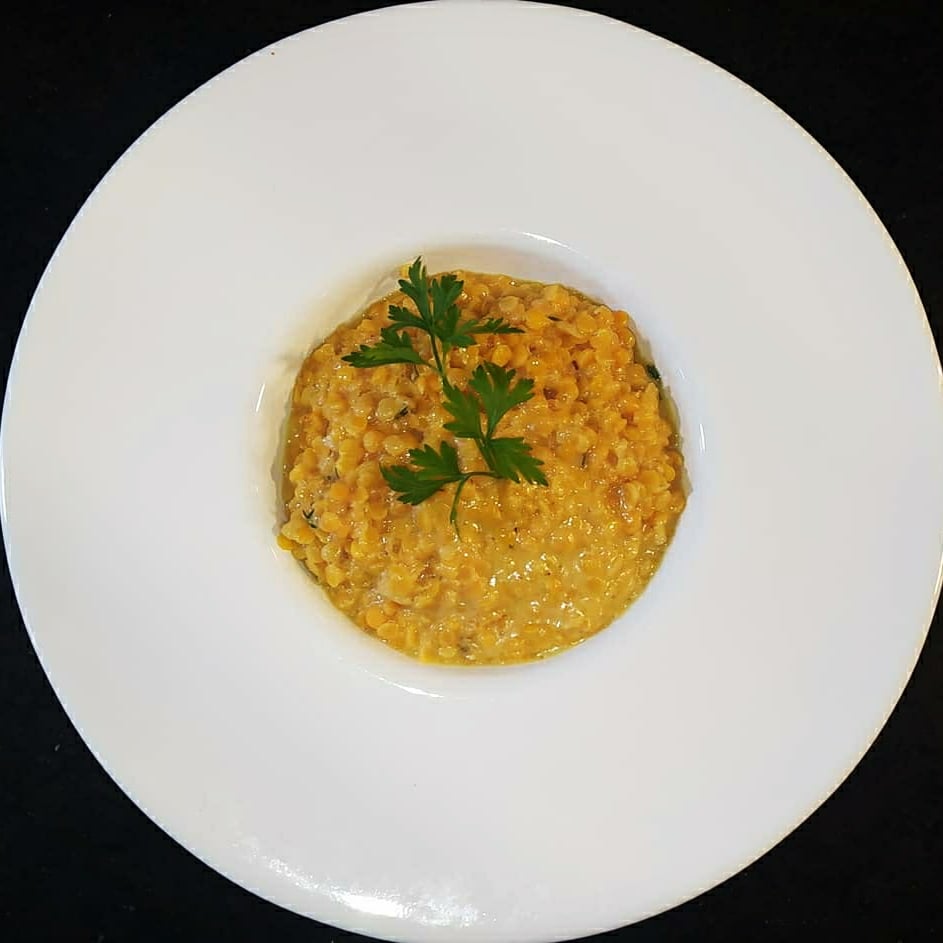 Photo of the Simple and easy yellow lentil risotto – recipe of Simple and easy yellow lentil risotto on DeliRec