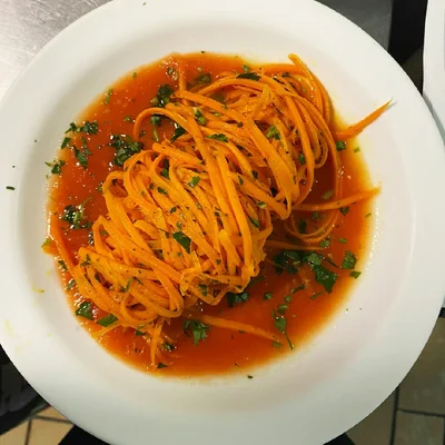 Carrot Linguini with Sugo Sauce