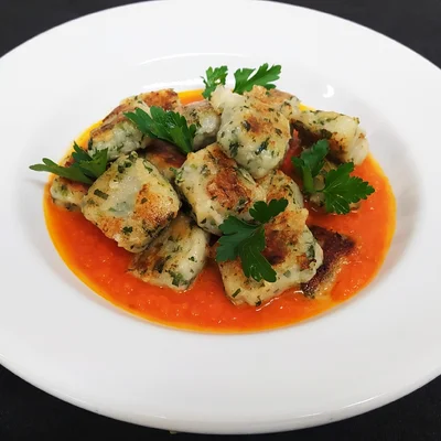 Recipe of Sugo parsley gnocchi an option for both vegans and normal on the DeliRec recipe website