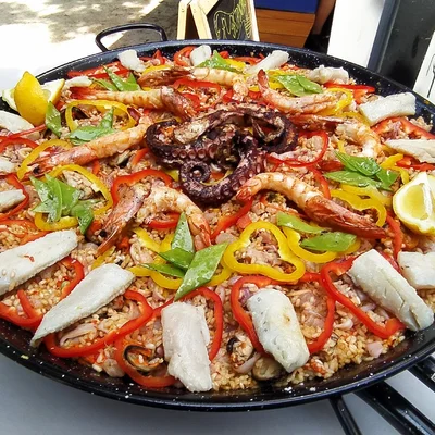 Recipe of Valencian Seafood Paella on the DeliRec recipe website