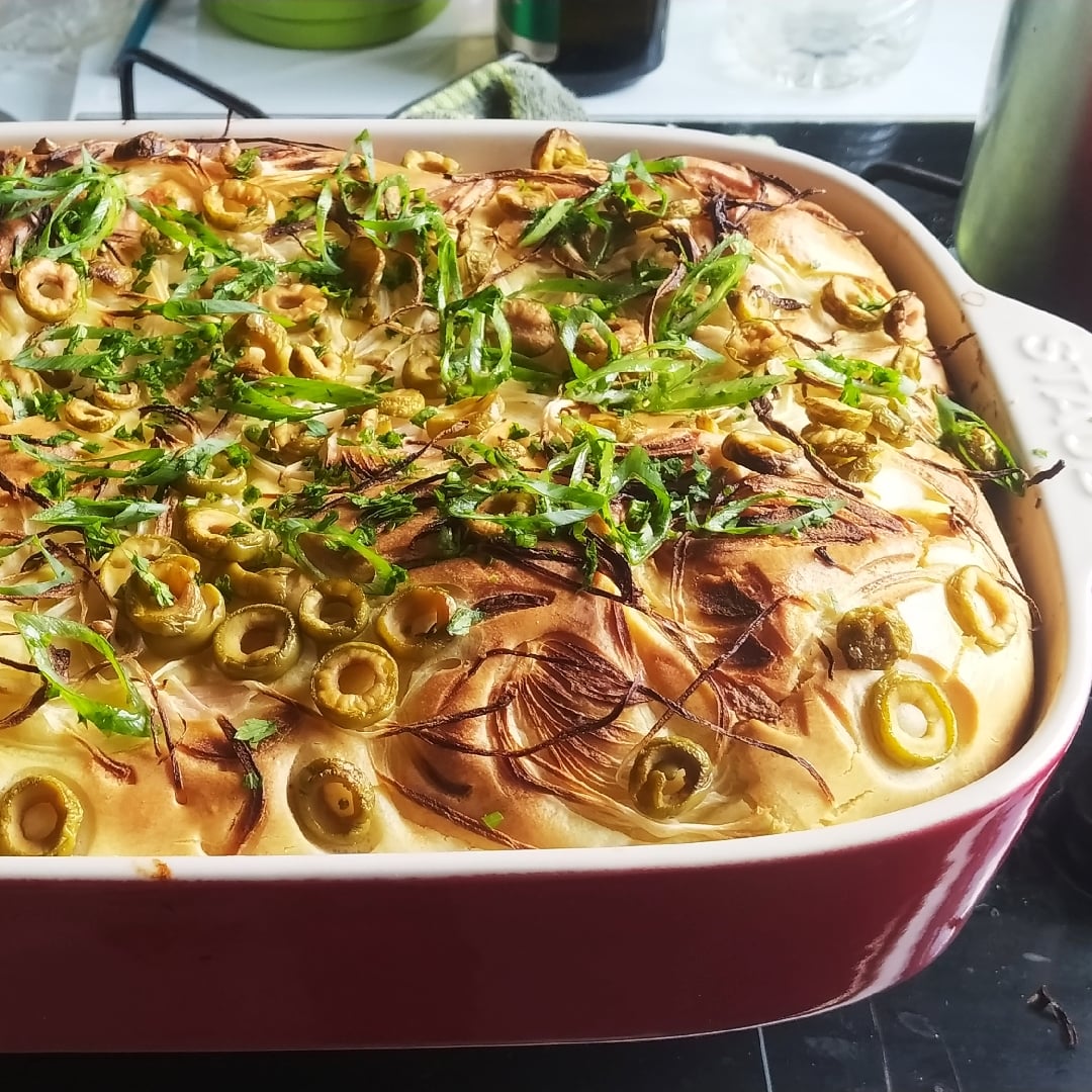 Photo of the Chicken pie with onions and olives – recipe of Chicken pie with onions and olives on DeliRec