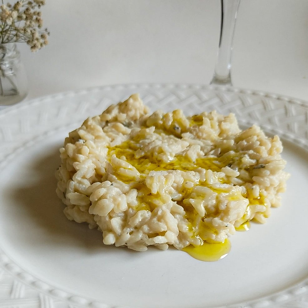 Foto da Risoto com gorgonzola cozido em 5 minutos  - receita de Risoto com gorgonzola cozido em 5 minutos  no DeliRec