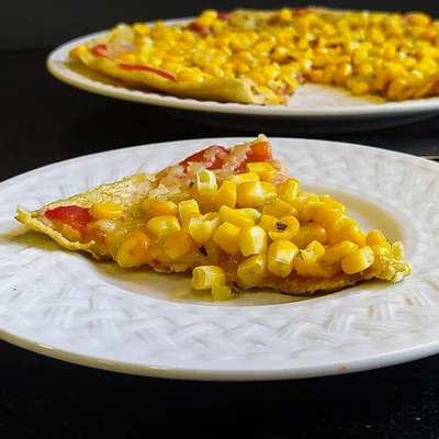 Receta de Pizza con masa de guisantes en el sitio web de recetas de DeliRec