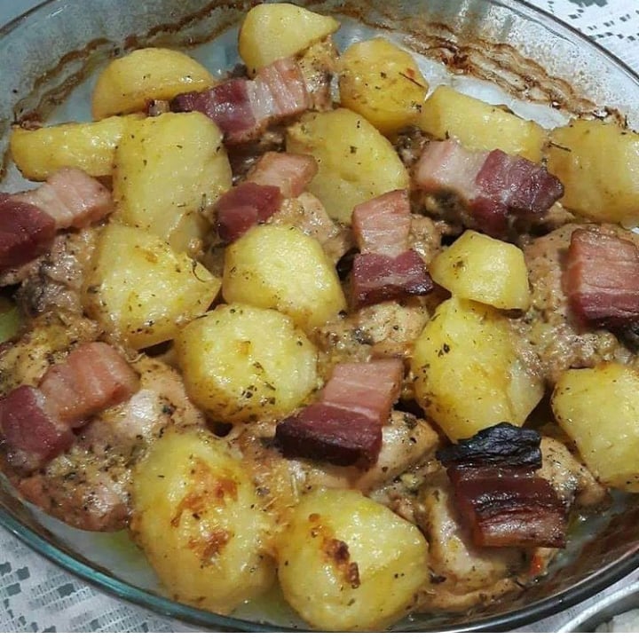 Photo of the Bacon with grilled potato – recipe of Bacon with grilled potato on DeliRec