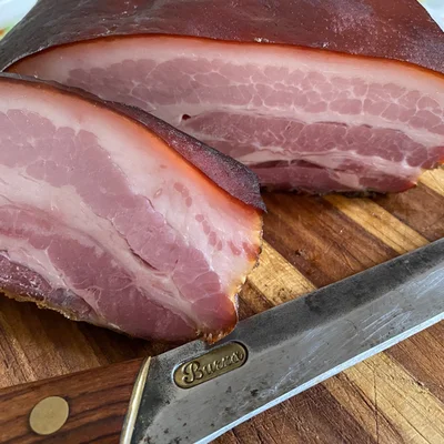 Receita de Bacon artesanal no site de receitas DeliRec