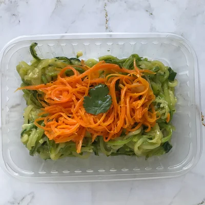 Recipe of Zucchini and carrot spaghetti on the DeliRec recipe website