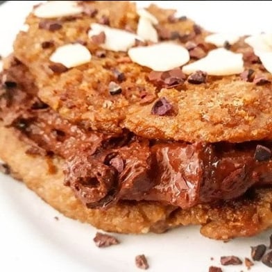 Foto da Panqueca de café com Amendoim e chocolate 🍫😋 - receita de Panqueca de café com Amendoim e chocolate 🍫😋 no DeliRec