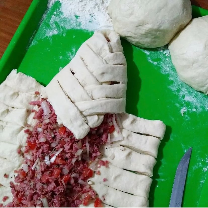 Photo of the stuffed braided bread – recipe of stuffed braided bread on DeliRec
