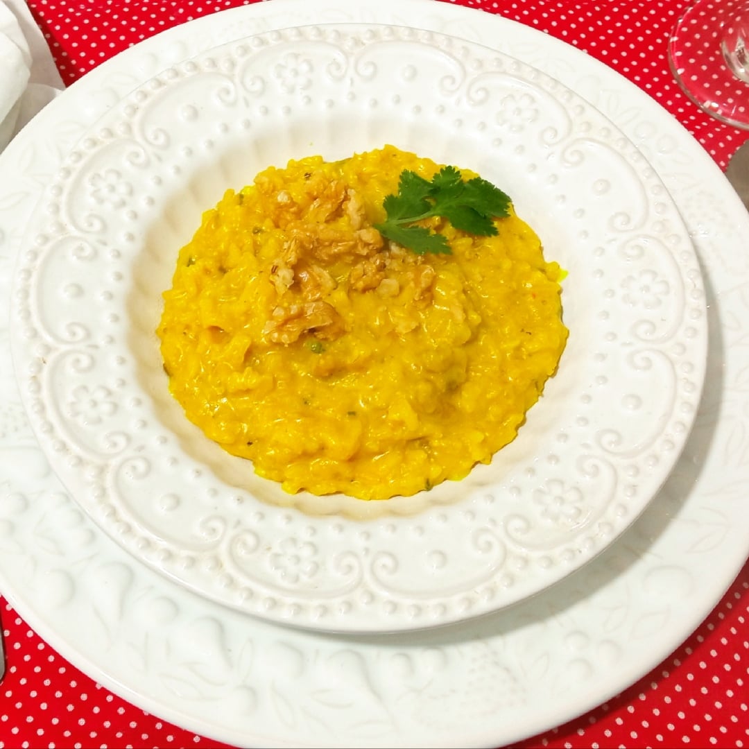 Photo of the Gorgonzola risotto with walnuts – recipe of Gorgonzola risotto with walnuts on DeliRec