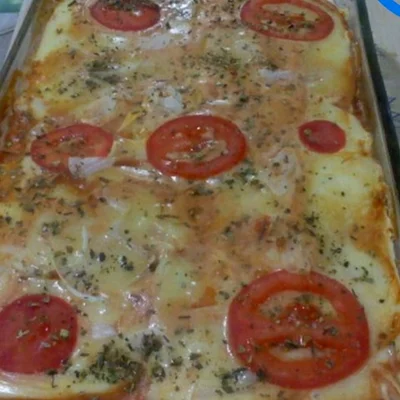 Recipe of Bauru in the oven with loaf of bread on the DeliRec recipe website
