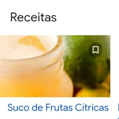 Receita de Suco de frutas cítricas  no site de receitas DeliRec