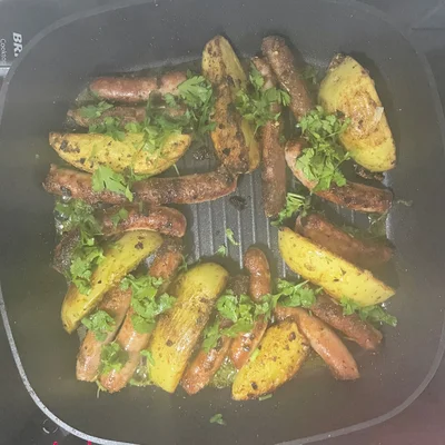 Recipe of Tuscan sausage baked with potatoes on the DeliRec recipe website