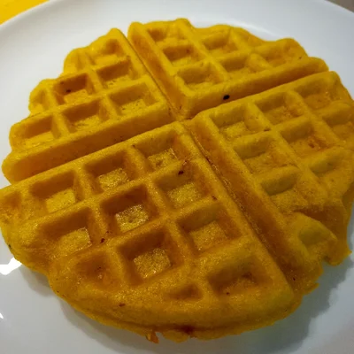 Receita de Waffle de abóbora no site de receitas DeliRec