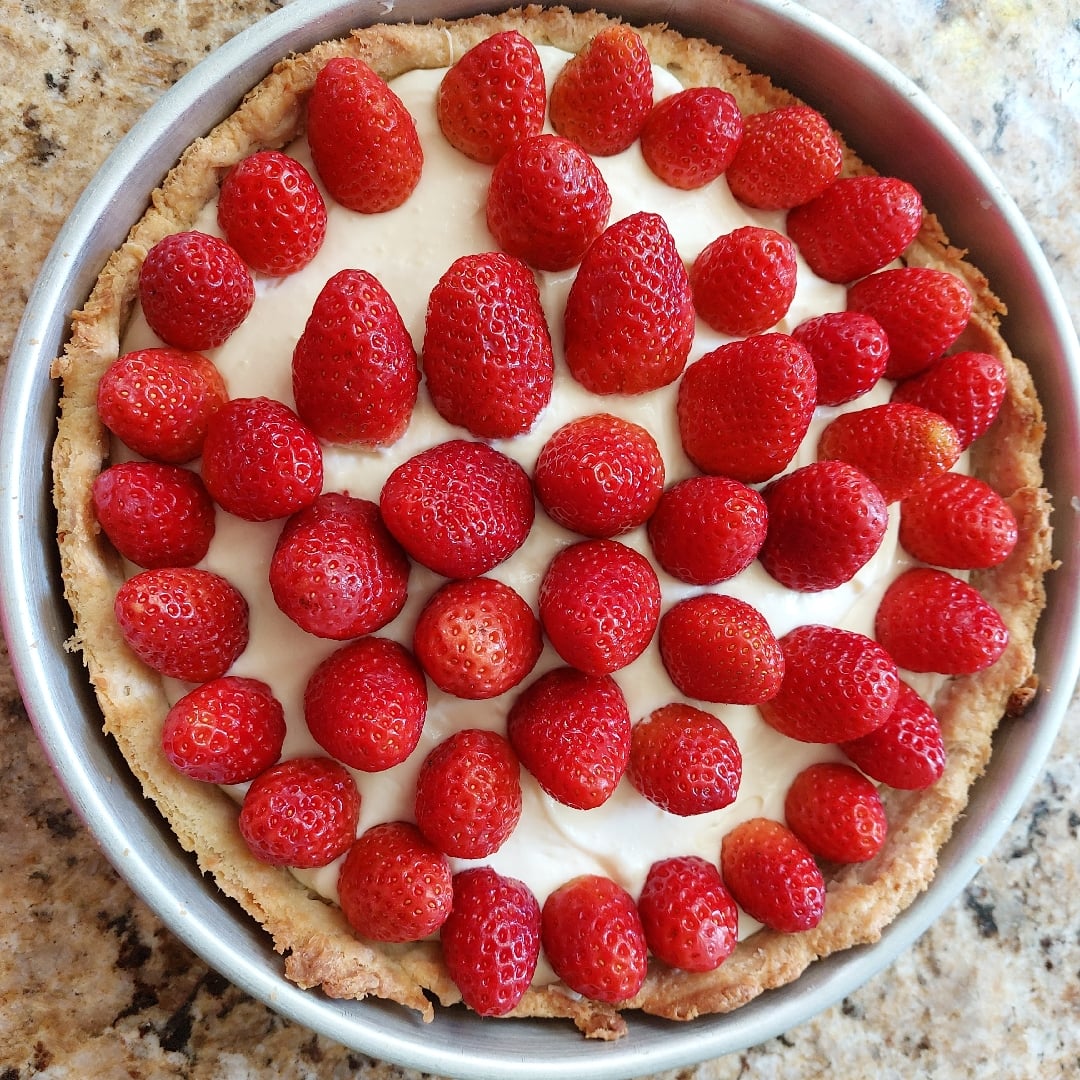 Photo of the Strawberry pie with pastry cream – recipe of Strawberry pie with pastry cream on DeliRec