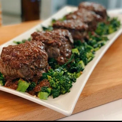 Recipe of Filet Mignon with Broccoli on the DeliRec recipe website