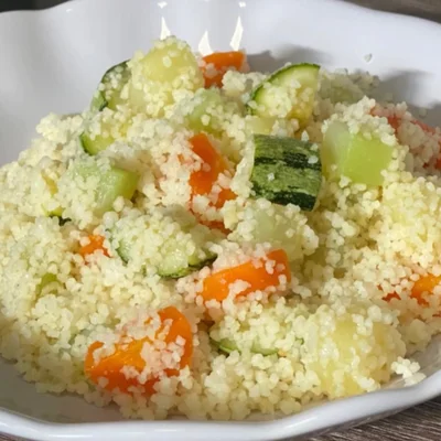 Recipe of couscous with vegetables on the DeliRec recipe website