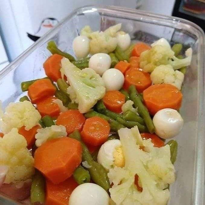Photo of the boiled vegetable salad – recipe of boiled vegetable salad on DeliRec