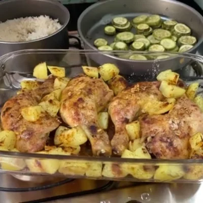 Recipe of Roasted chicken thigh on the DeliRec recipe website