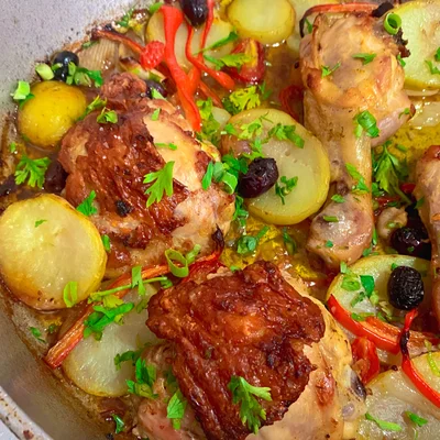 Recipe of Spanish style chicken on the DeliRec recipe website