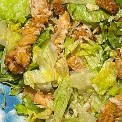Recipe of simple caesar salad on the DeliRec recipe website