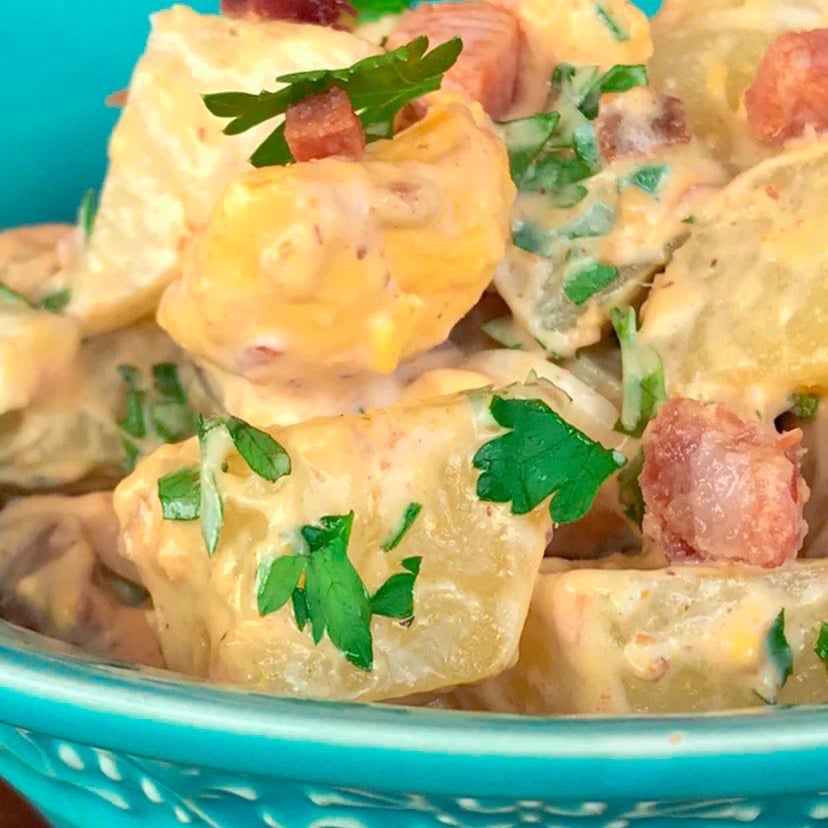 Photo of the potato salad with bacon – recipe of potato salad with bacon on DeliRec