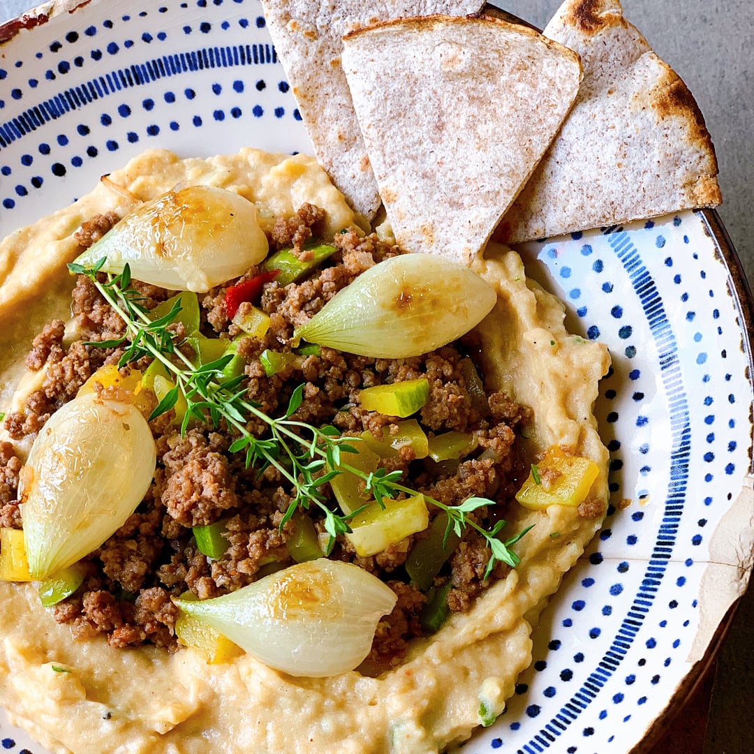 Photo of the Hummus with Ground Beef - Turkey 🇹🇷 – recipe of Hummus with Ground Beef - Turkey 🇹🇷 on DeliRec