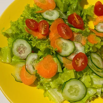 Receta de ensalada fresca en el sitio web de recetas de DeliRec