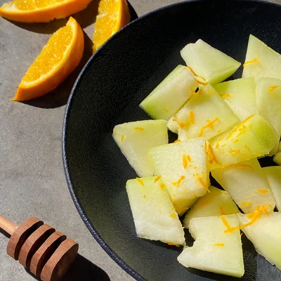 Recipe of Refreshing melon with orange and honey on the DeliRec recipe website