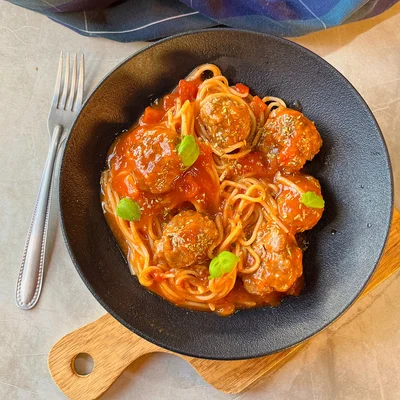 Receita de Spaghetti com almôndega  no site de receitas DeliRec