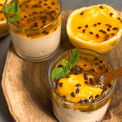 Recipe of Passion Fruit Mousse (ready to order) on the DeliRec recipe website
